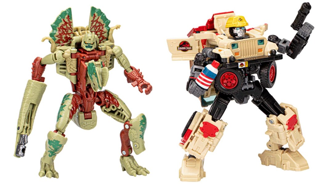 Image Of Dilophocon Vs Autobot JP12 New Transformers X Jurassic Park Collaborative  (1 of 19)