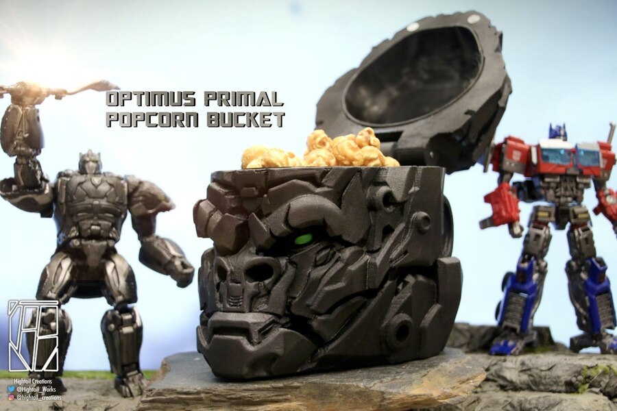 Daily Prime   FREE Optimus Primal Popcorn Bucket STLs From Rise Of The Beasts  (1 of 5)