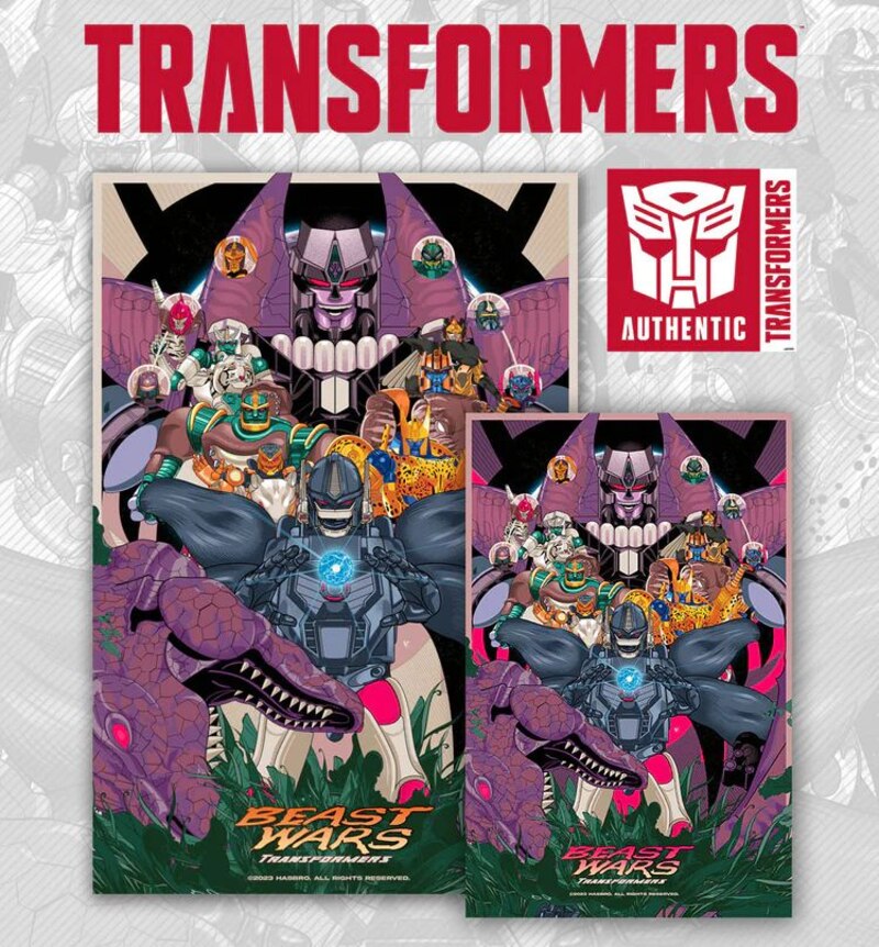 Transformers Beast Wars Art Poster by Vincent Aseo from Moor-Art