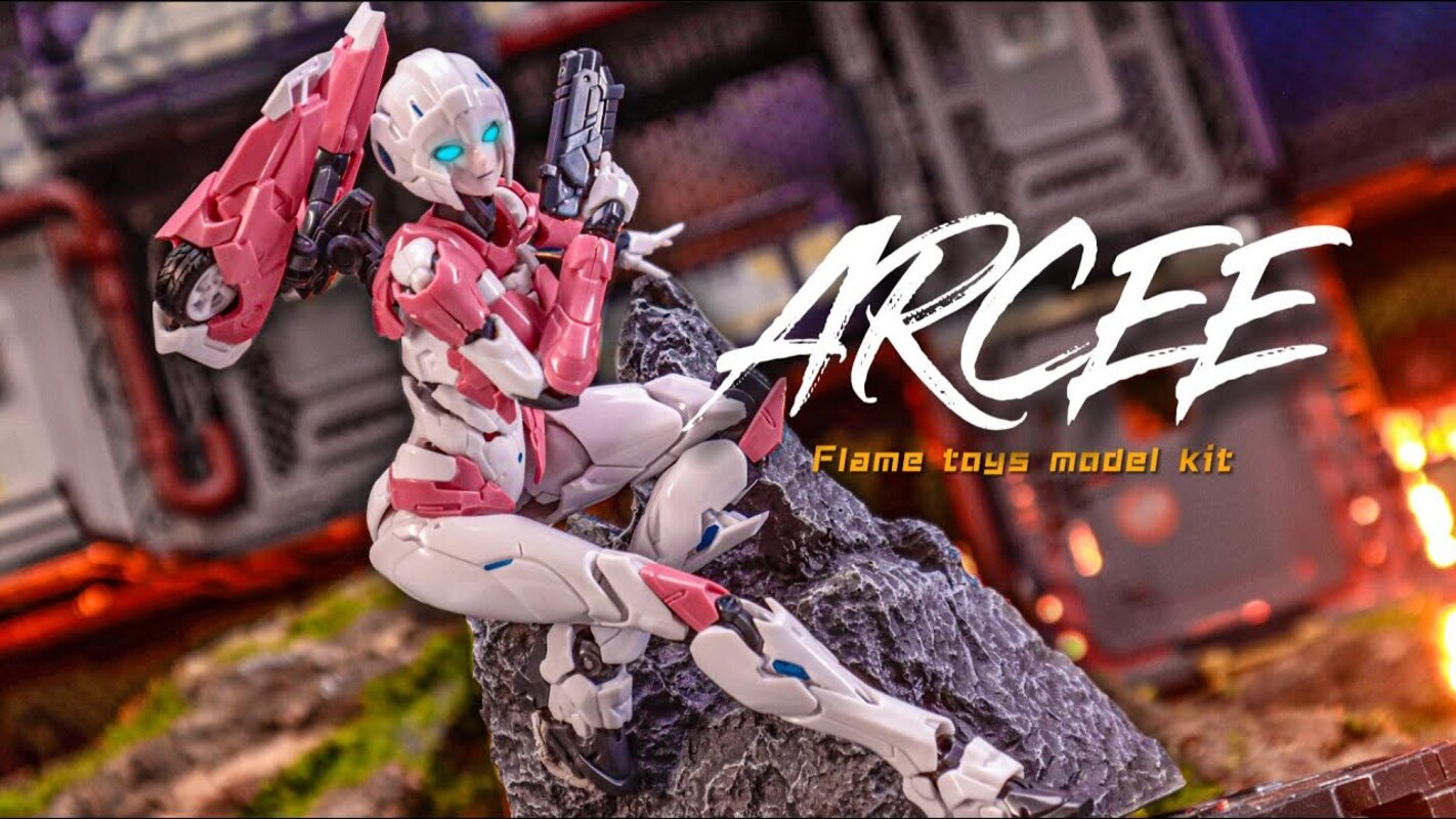 Furai Arcee In-hand Images & Stop-Motion Video of Flame Toys Transformers Model Kit