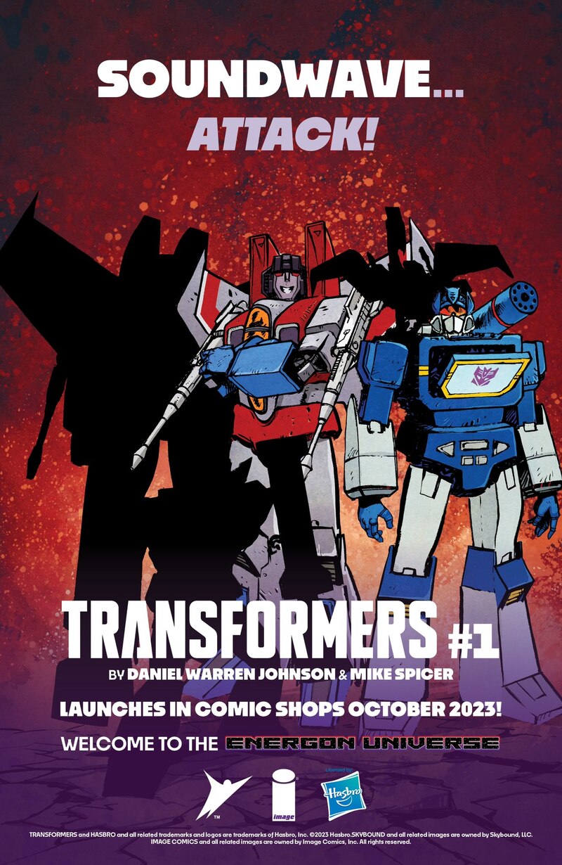 Soundwave Revealed in Transformers #1 Decepticon Promo Poster from Image Comics