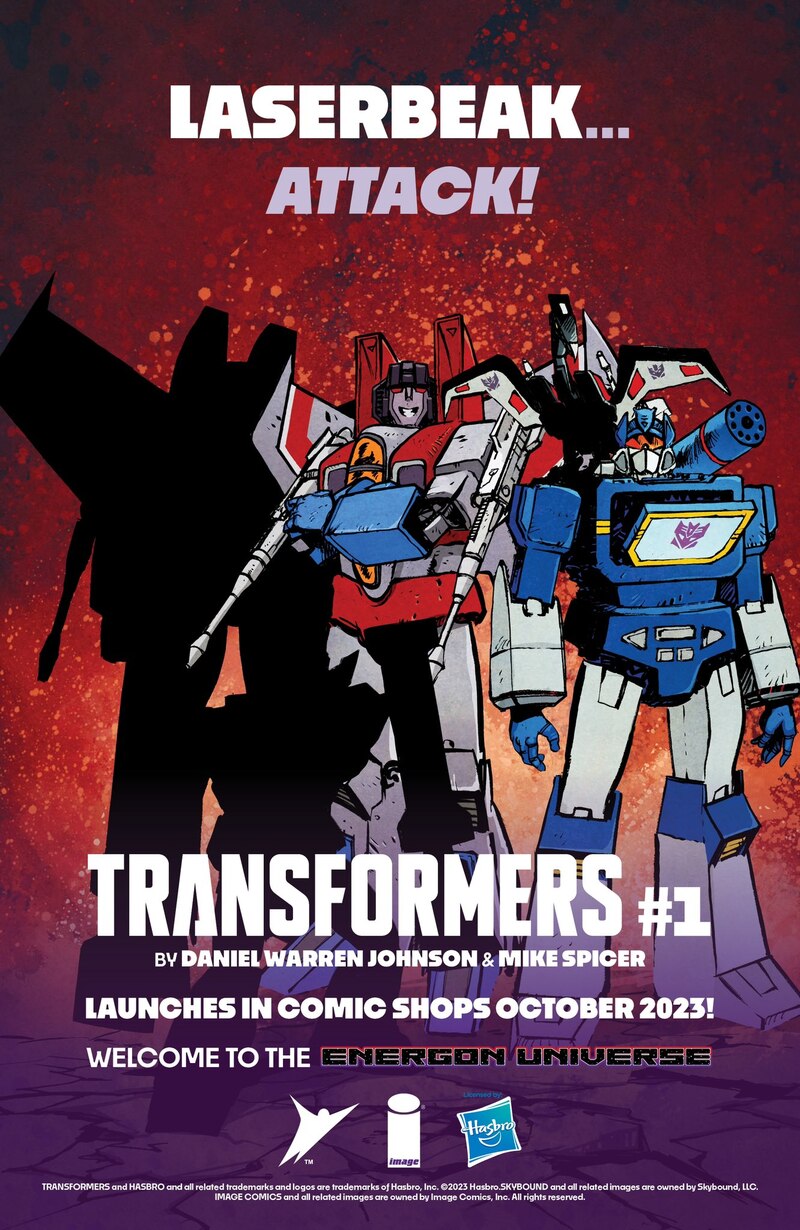 Laserbeak Revealed in Transformers #1 Decepticon Promo Poster from Image Comics