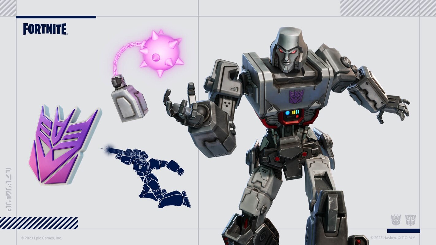 Megatron, Bumblebee, More Reveals in New Fortnite Transformers Pack