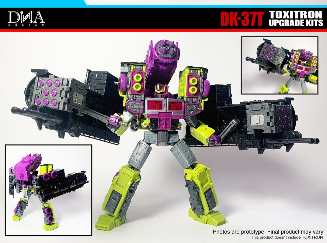 Toxitron DK-37T & SG Grimlock DK-24S Limited Edition Upgrade Kits from DNA Design