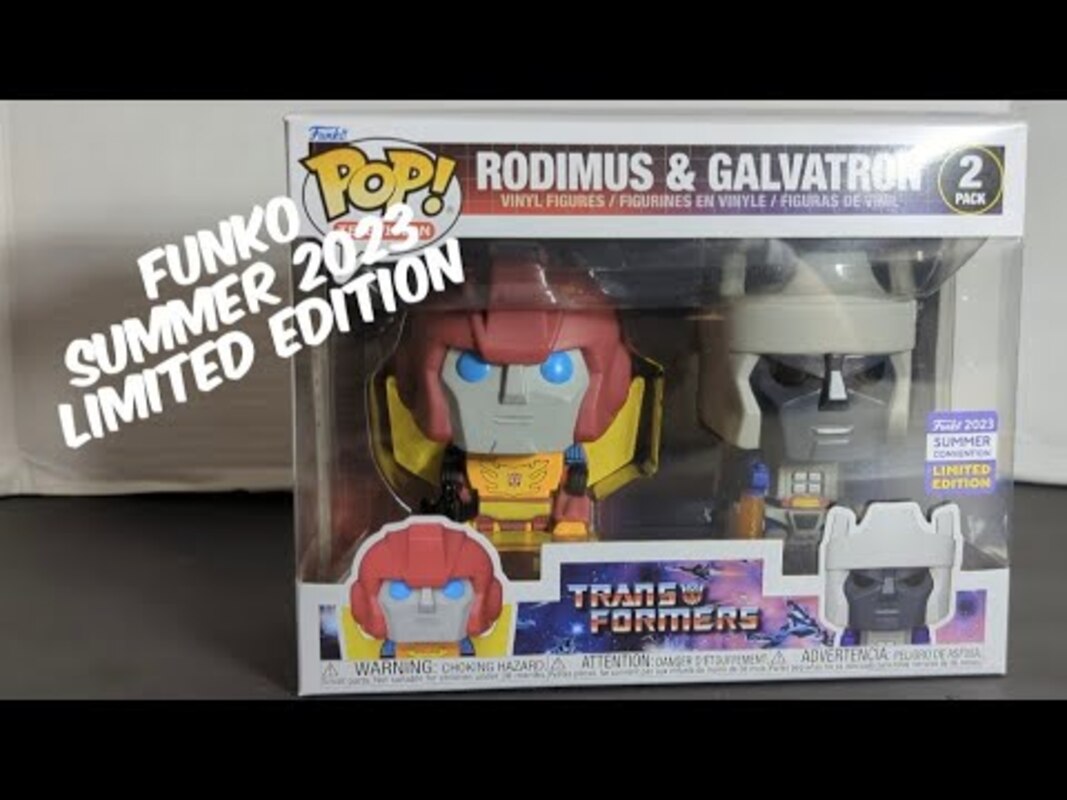 Funko Pop! Rodimus & Galvatron 2023 Summer Convention Limited Edition Figures - Rodimusbill Review