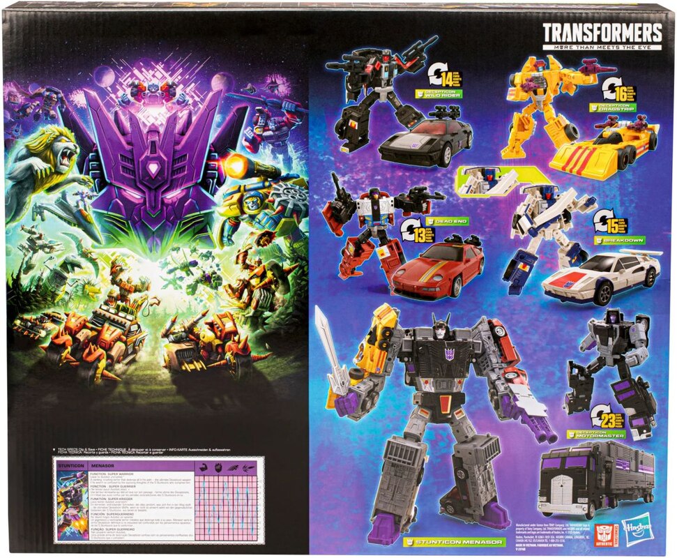 Transformers Legacy Evolution Stunticon Menasor Multipack Official ...