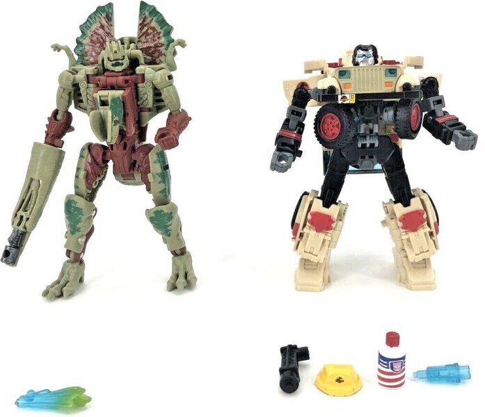 Image Of Autobot JP12 & Dilophocon From Transformers X Jurassic Park Set  (4 of 19)
