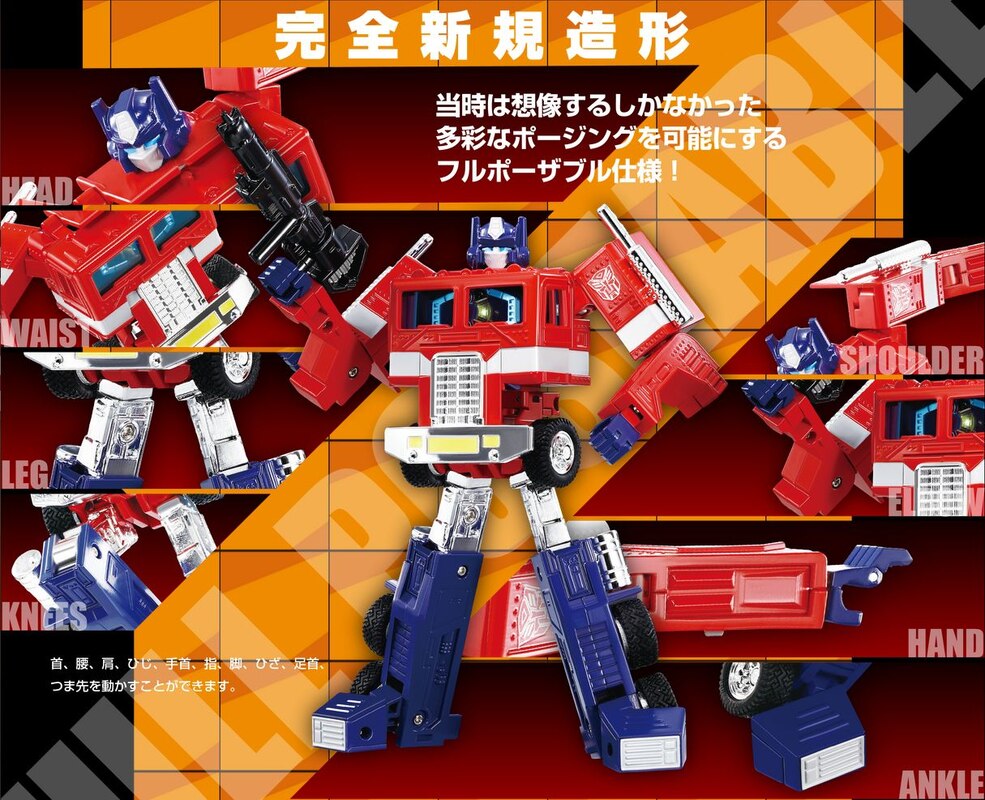 Missing Link C-01 & C-02 Convoy New Images of Takara Tomy 40th Anniversary Transformers Series