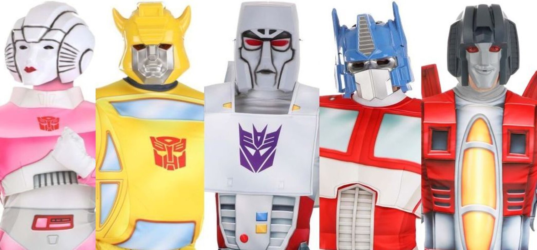 Arcee, Megatron, Starscream, More Exclusive Transformers G1 Halloween Costumes