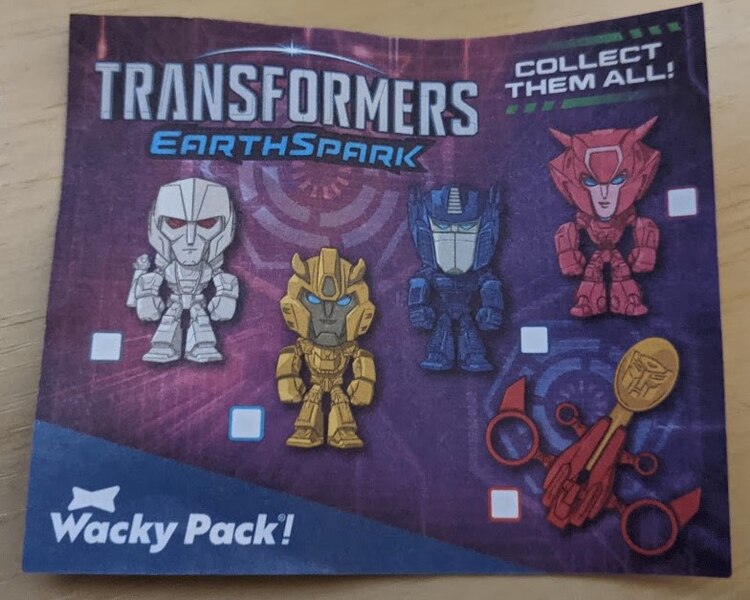 Image Of Transformers Earthspark Wacky Pack! Sonic Drive In Food Premium Toys  (3 of 6)