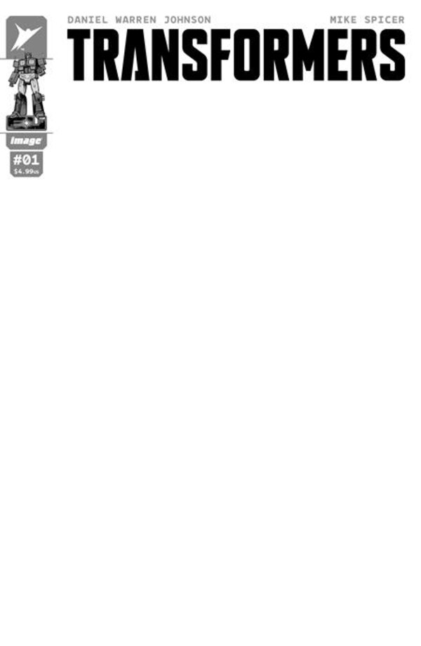 Image Comics Transformers Issue No. 1 Official Cover I Blank Sketch (9 of 25)