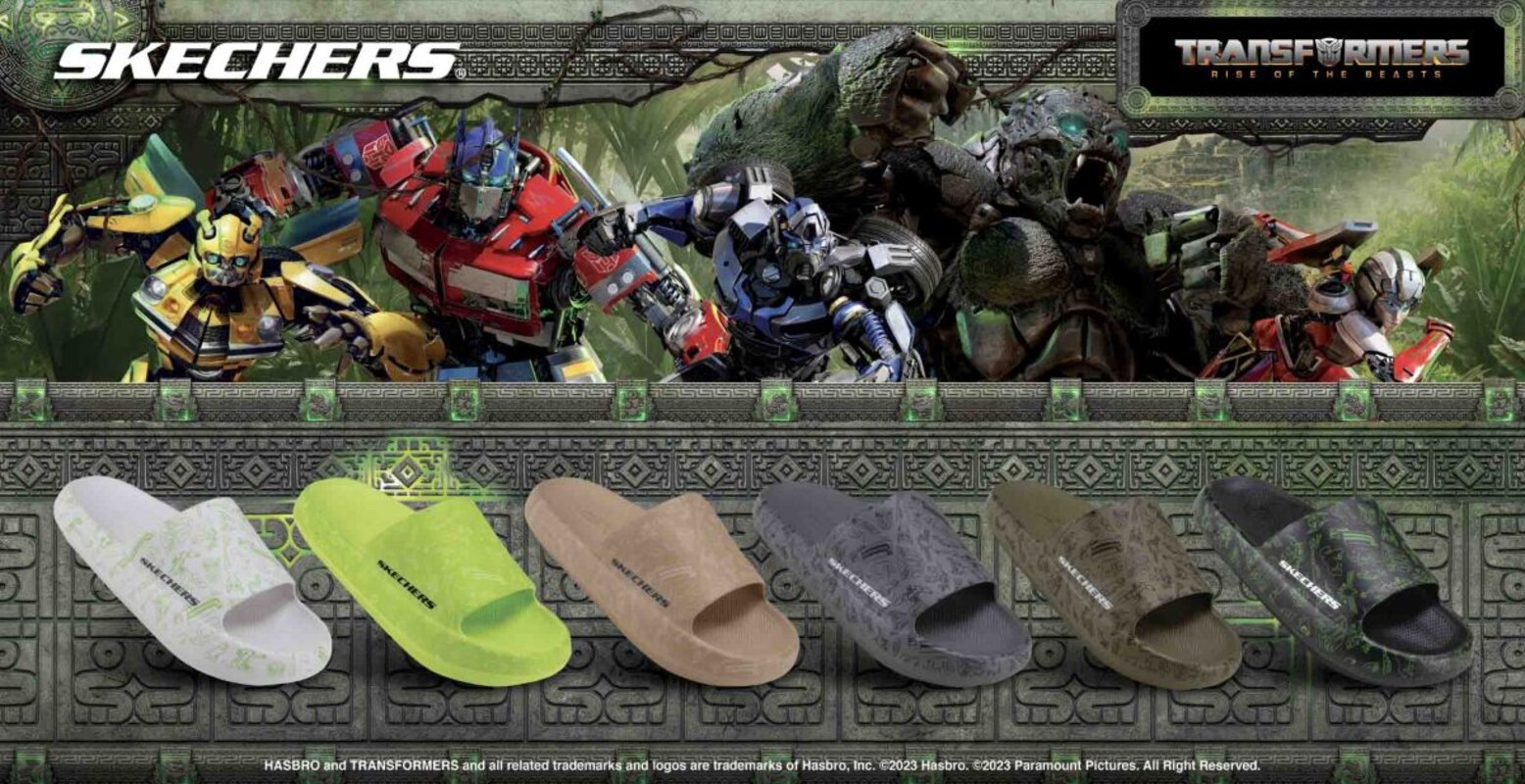 Skechers X Transformers: Rise Of The Beasts Foamies Sandals Out in Asia