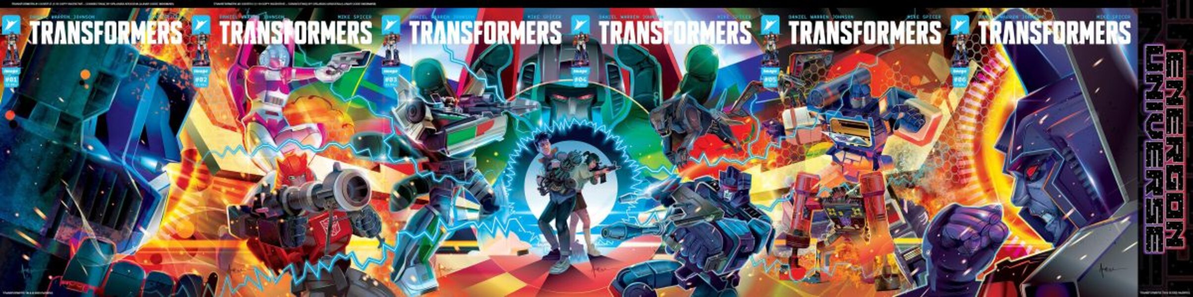 Image Comics Transformers Connected Comic Book Covers 1 6  (7 of 7)