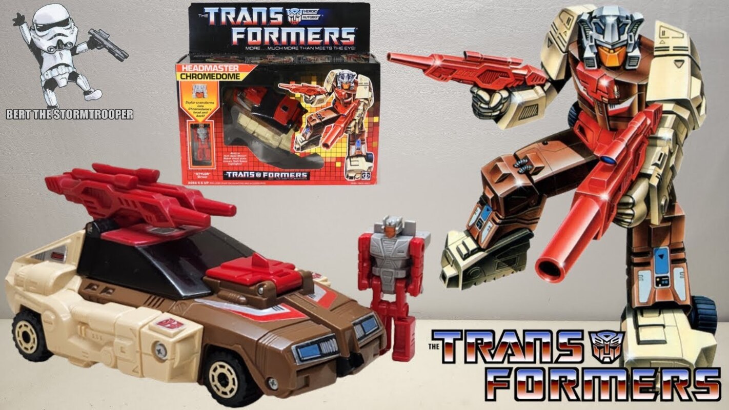 Transformers G1 Headmaster Chromedome Review By Bert The Stormtrooper!