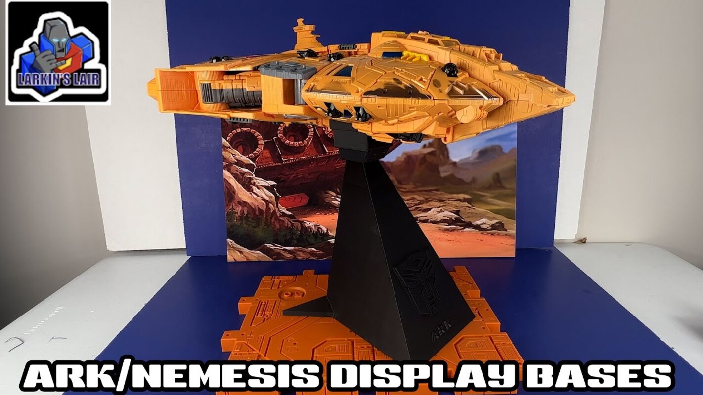 Transformers Ark and Nemesis 3D Printed Display Bases by Larkin's Lair