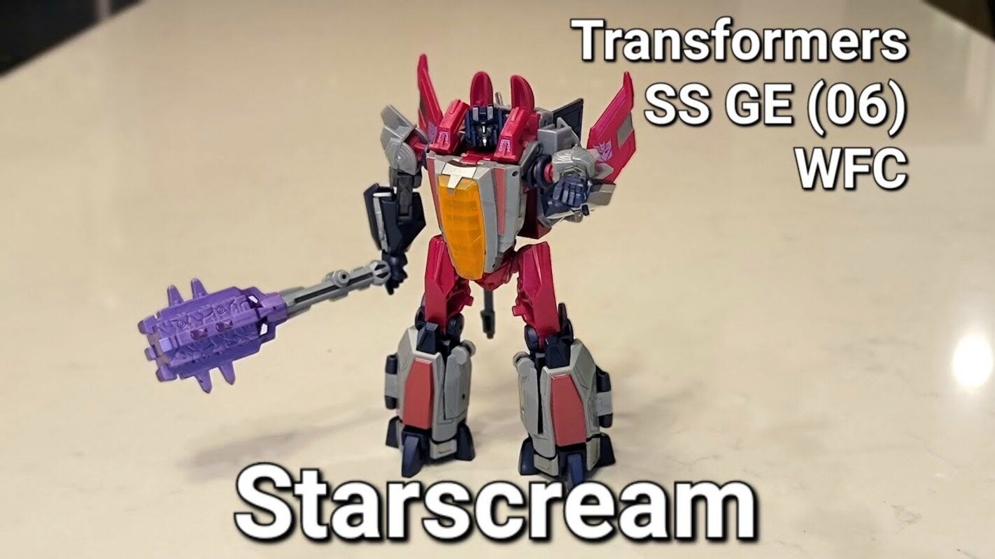 WFC Starscream In-Hand Videos from Transformers Studio Series Gamer Edition