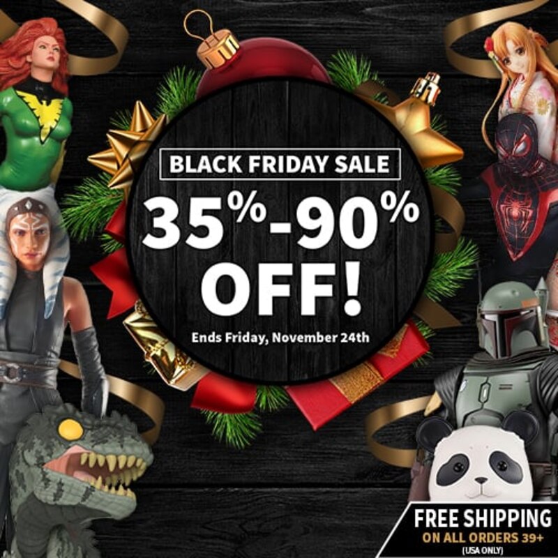 Black Friday Sale at Entertainment Earth Rolls Out the Deals with 35% to 90% Off Now!