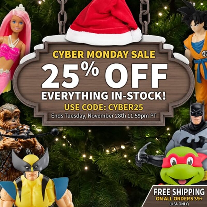 Entertainment Earth Cyber Monday Sale Save 25% Off EVERYTHING In-Stock Now!