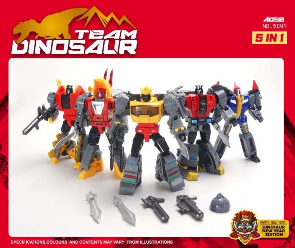 Dinosaur New Year of the Dragon 5-Pack New Images of Limited Edition from MechFansToys