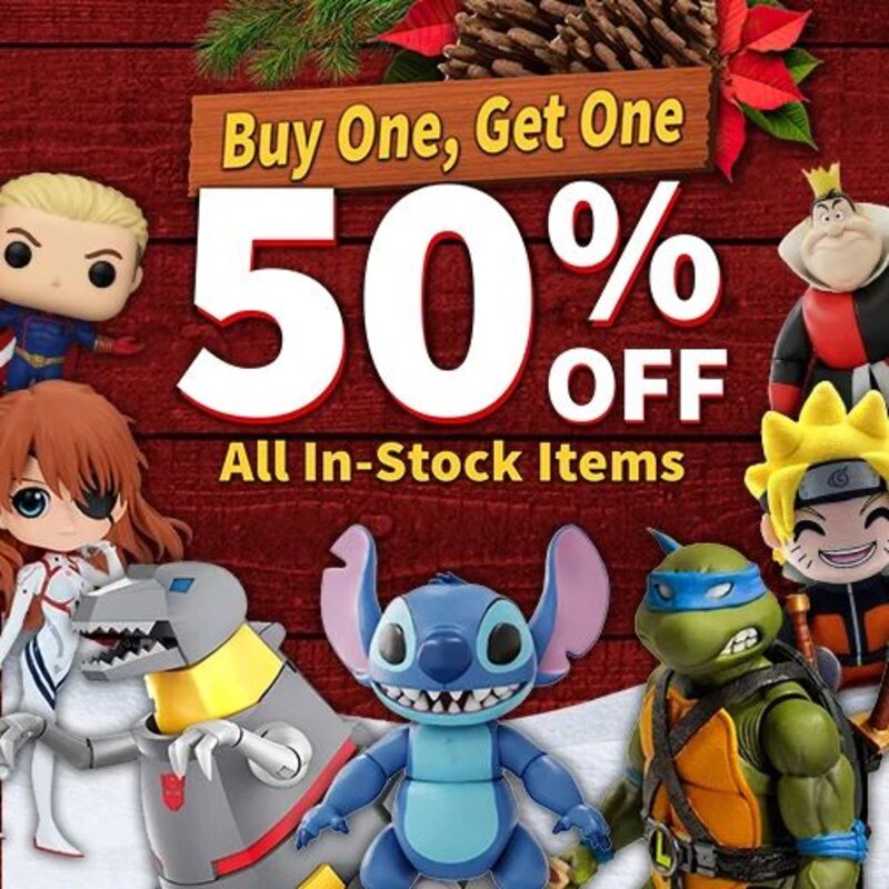 Under The Tree Sale Buy One Get On 50% OFF In-Stock Items at Entertainment Earth!