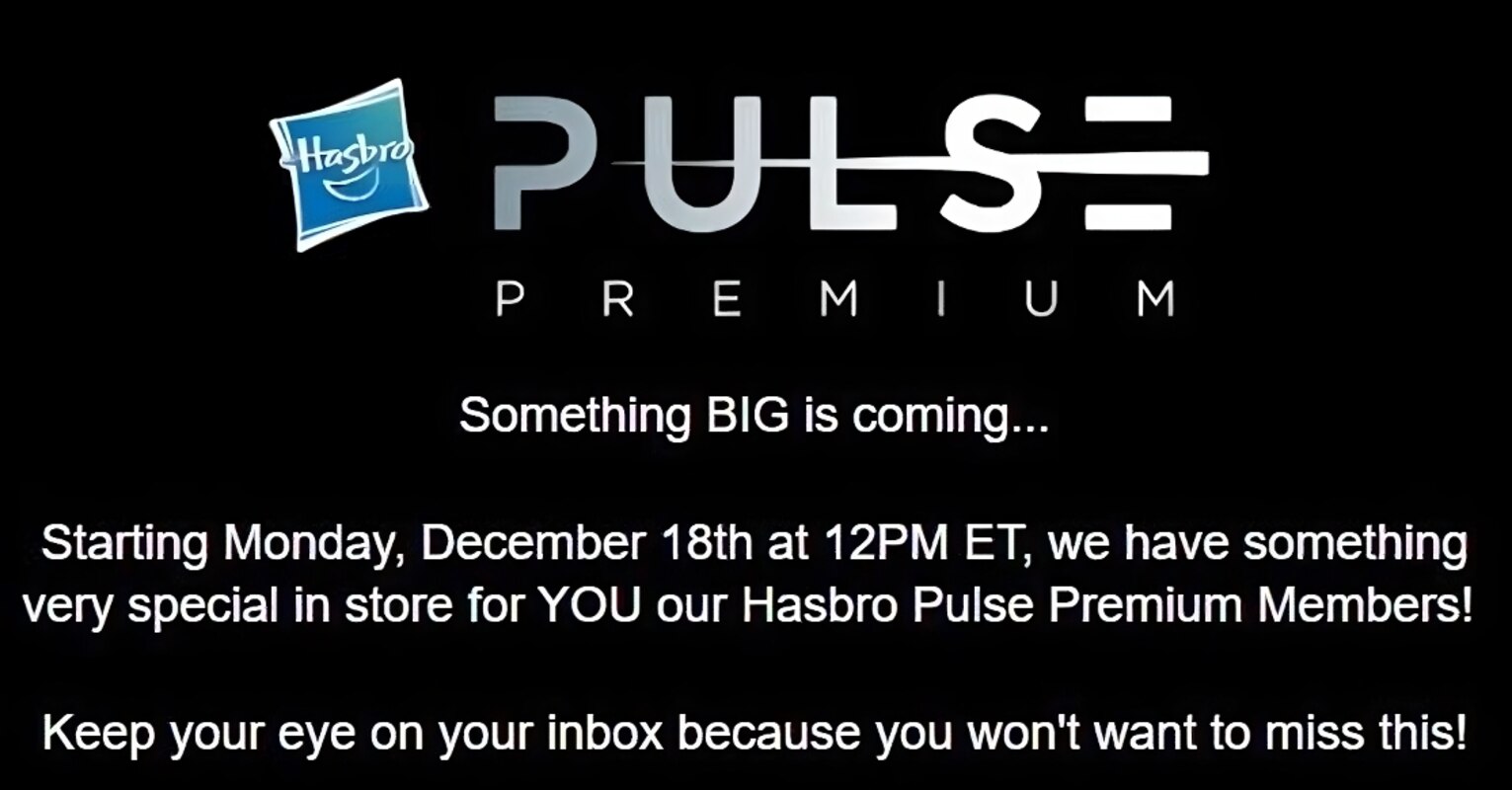 Hasbro Pulse Premium Event Announced for December 18th