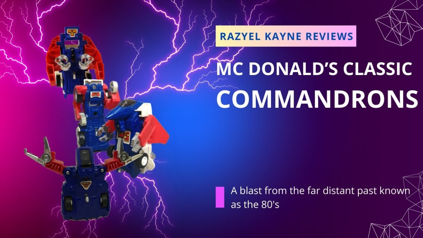 Toy Review - Mcdonald's Tomy Commandrons (a Classic!)