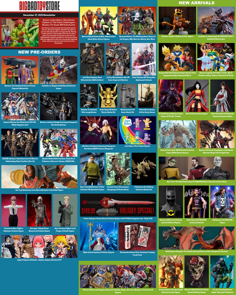 BBTS News: Street Fighter, Batman, Jet Jaguar, MAFEX, Bandai Model Kits, DBZ, Marvel Legends, DC Multiverse & More!