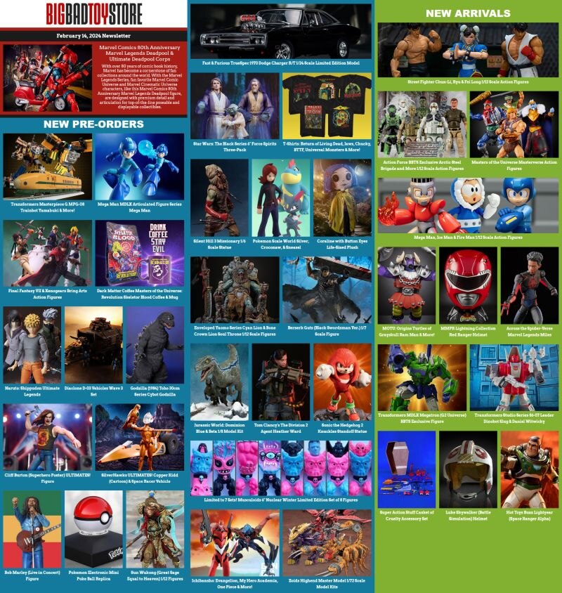 BBTS News: Marvel Legends, Transformers, Mega Man, MOTU, Final Fantasy, SilverHawks, Pokemon, Action Force & More!