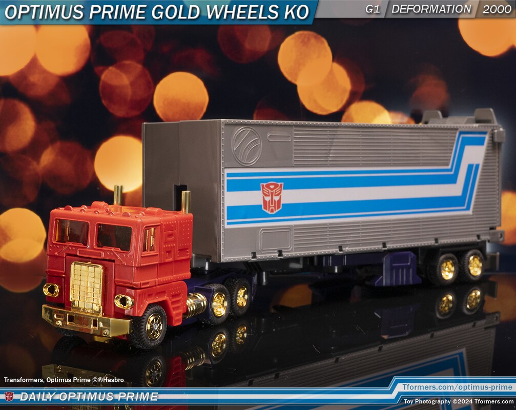 Daily Prime - KO Lucky Draw Gold Wheels Version Optimus Prime