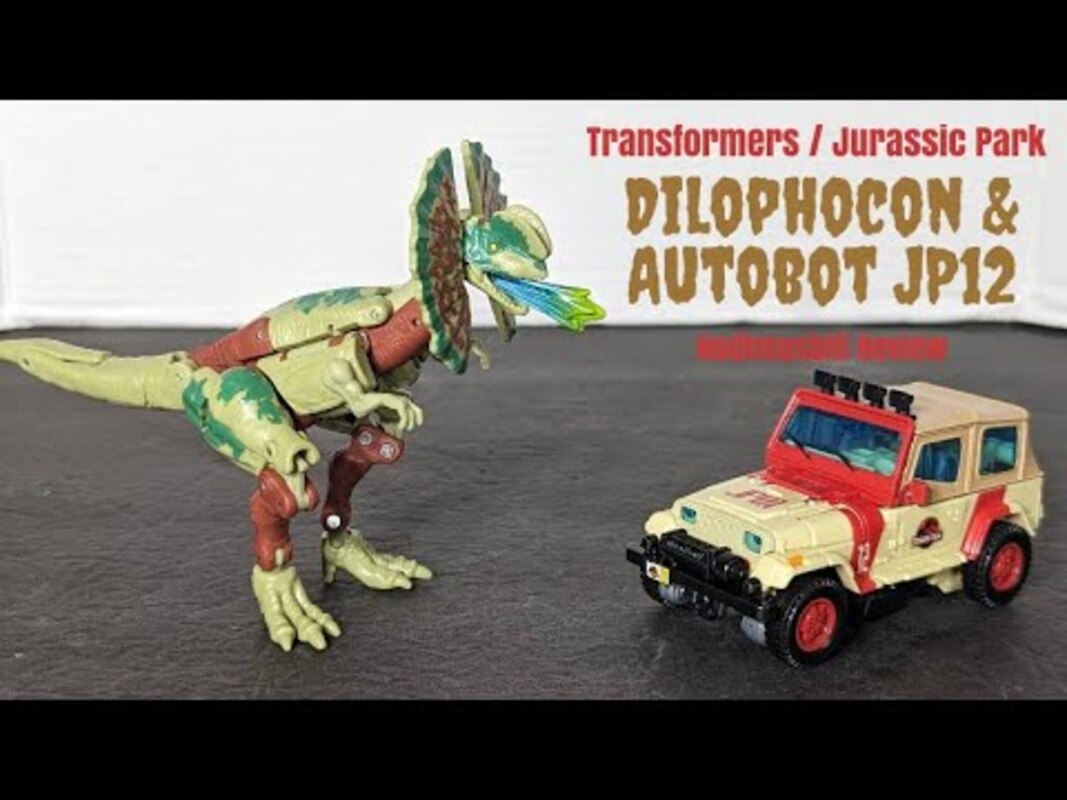 Transformers Jurassic Park Collaborative 2023 Dilophocon & Autobot Jp12 - Rodimusbill Review