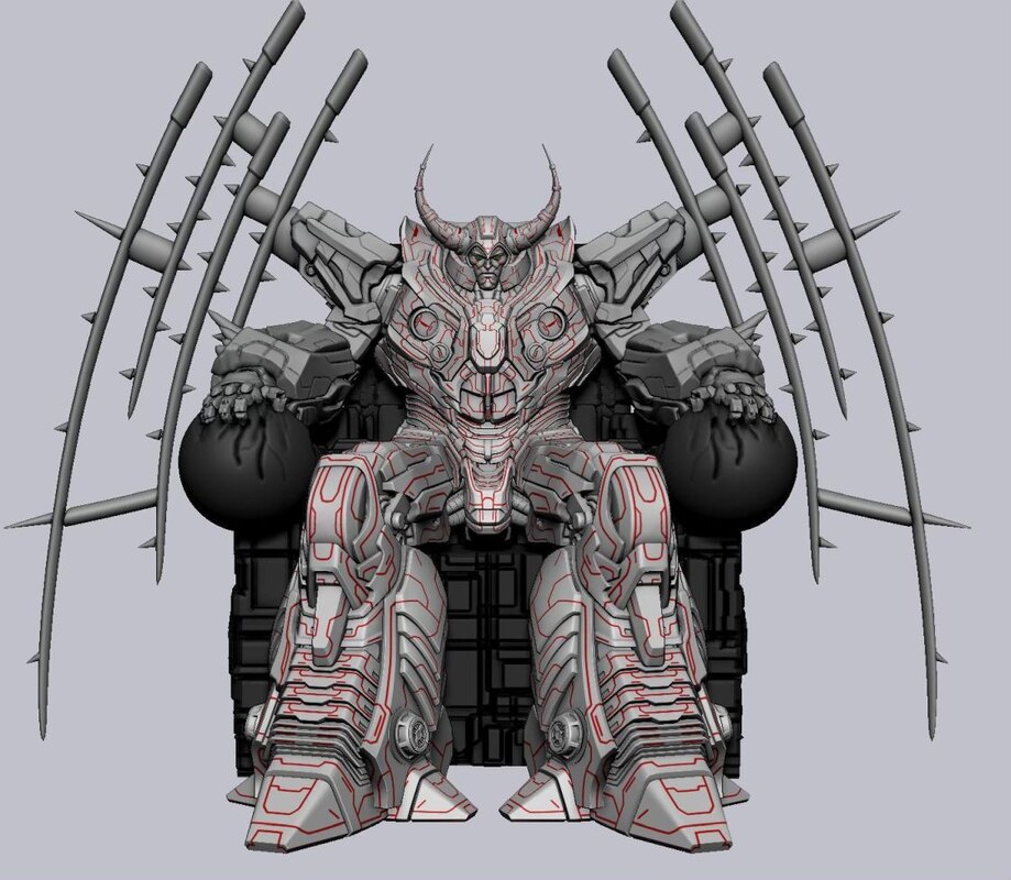Unicron's Throne Concept Design for Possible Premium Collectibles Studio Statue