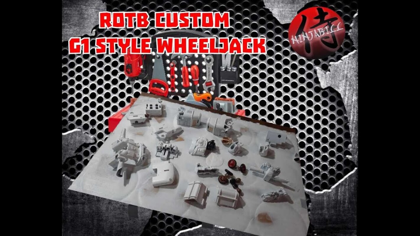 Transformers ROTB Shinobibirru Custom G1 Style Wheeljack Parts 2 - 3 And 4