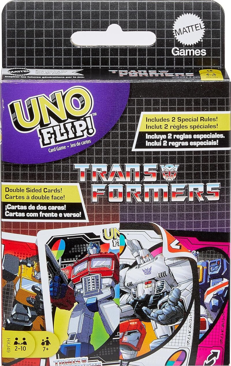 Mattel Games X Transformers UNO Flip Card Game Official images & Details