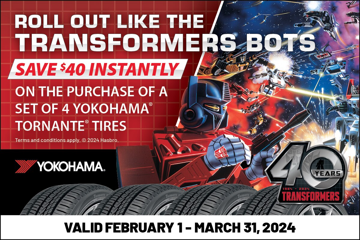 Monro Tires Celebrates Transformers 40th Anniversary MIP with Discounts & Free Magnets Promo