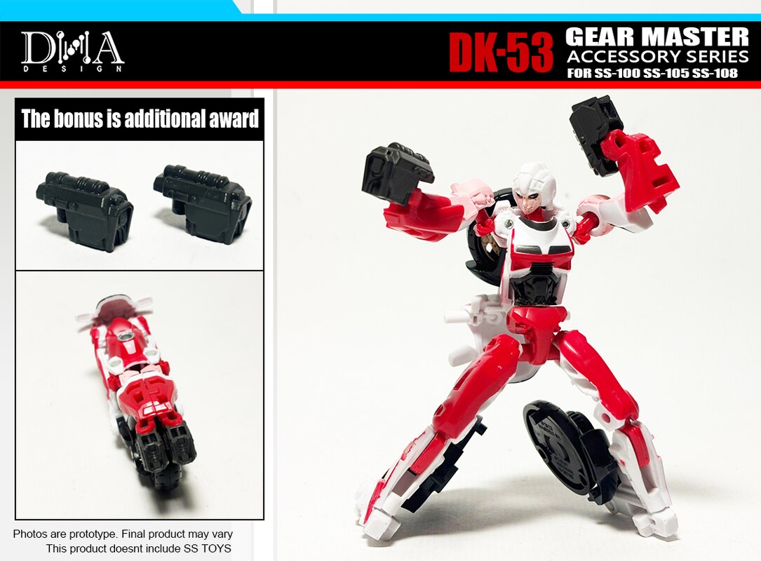 DK-53 Accessories Pack Adds Core ROTB Arcee Guns from DNA Design