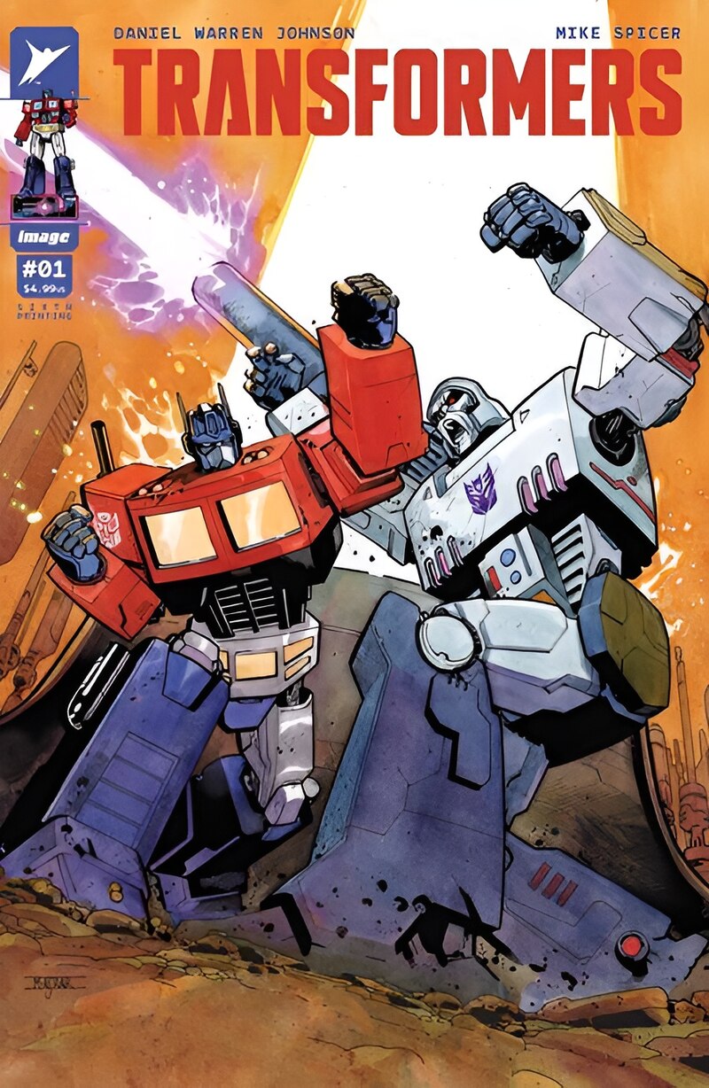 Transformers Issue No. #1 6th Printing Variant Cover by Mahmud Asrar