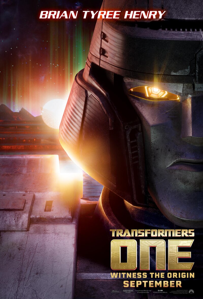 Transformers ONE - Character Posters: Chris Hemsworth, Brian Tyree Henry, Scarlett Johansson, and Keegan-Michael Key