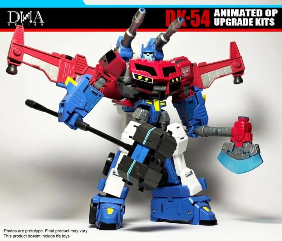Daily Prime - DK-54 United Animated Optimus Prime Wingblade Firetruck Upgrades from DNA Design