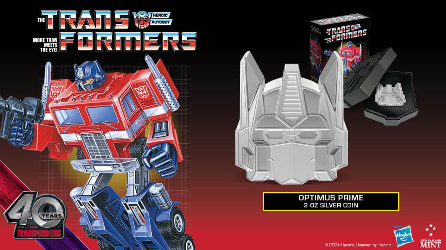 Daily Prime - Optimus Prime Silver Coin New Zealand Mint Transformers 40 Years Limited Edition