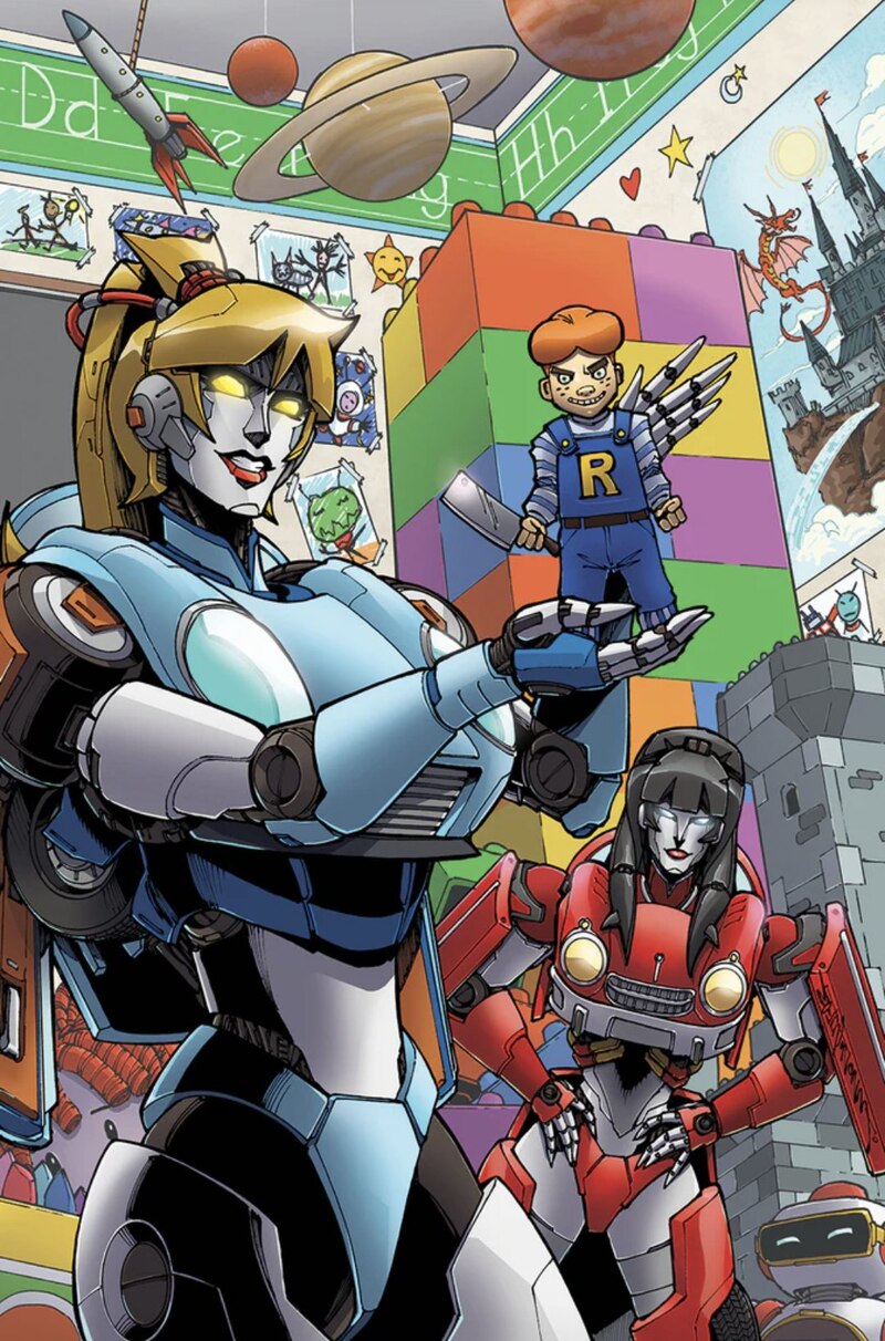 Archie X Transformers Betty & Veronica Bots 40th Anniversary Image by Alex Milne