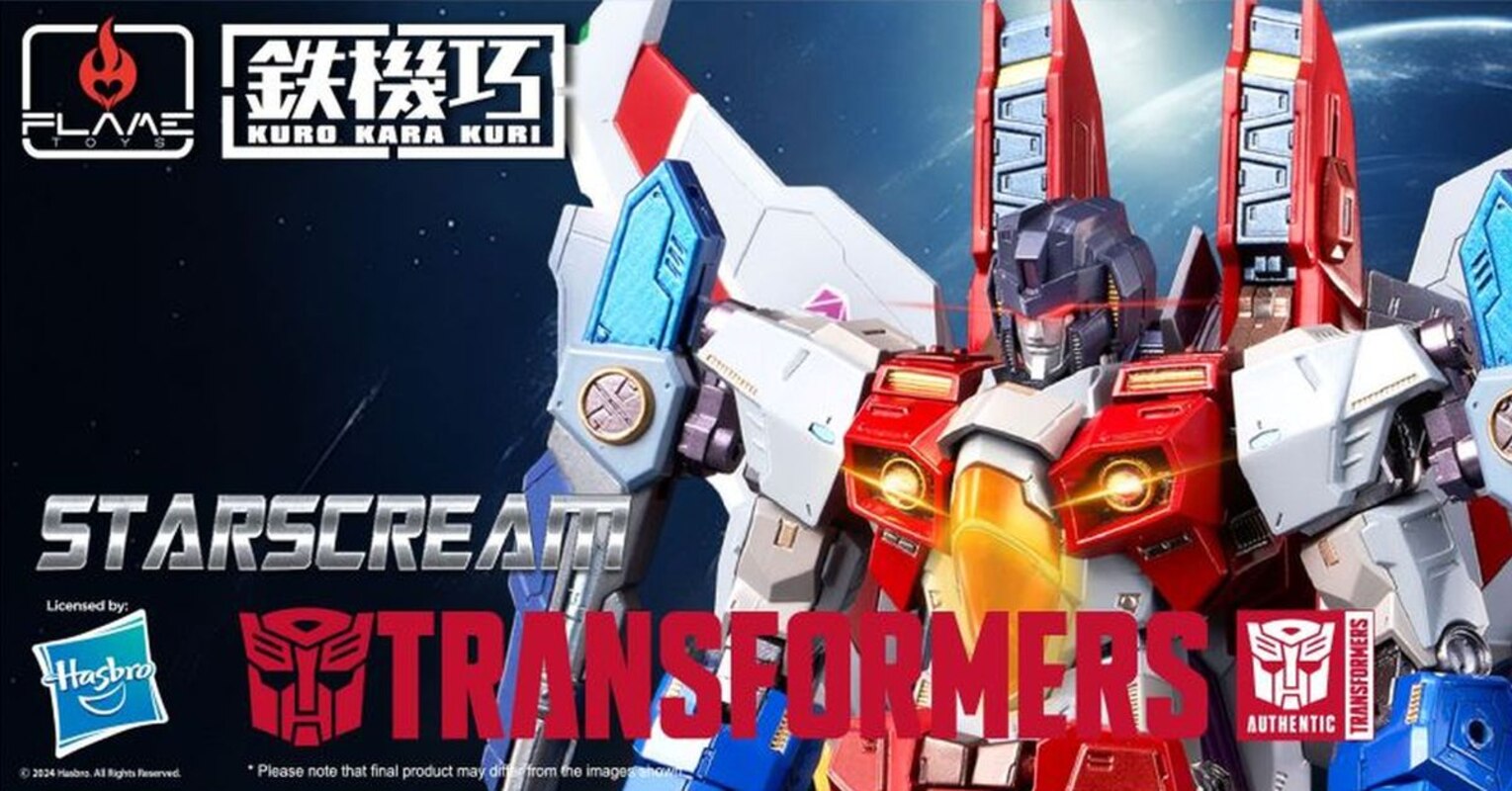 Kuro Kara Kuri Starscream Official Images & Details from Flame Toys Transformers