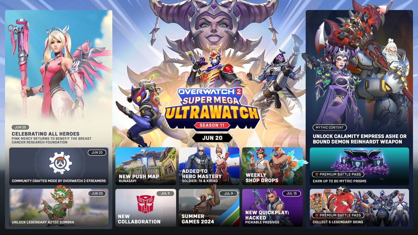 Transformers X Overwatch 2 Coming to Season 11 Super Mega Ultrawatch Games Events