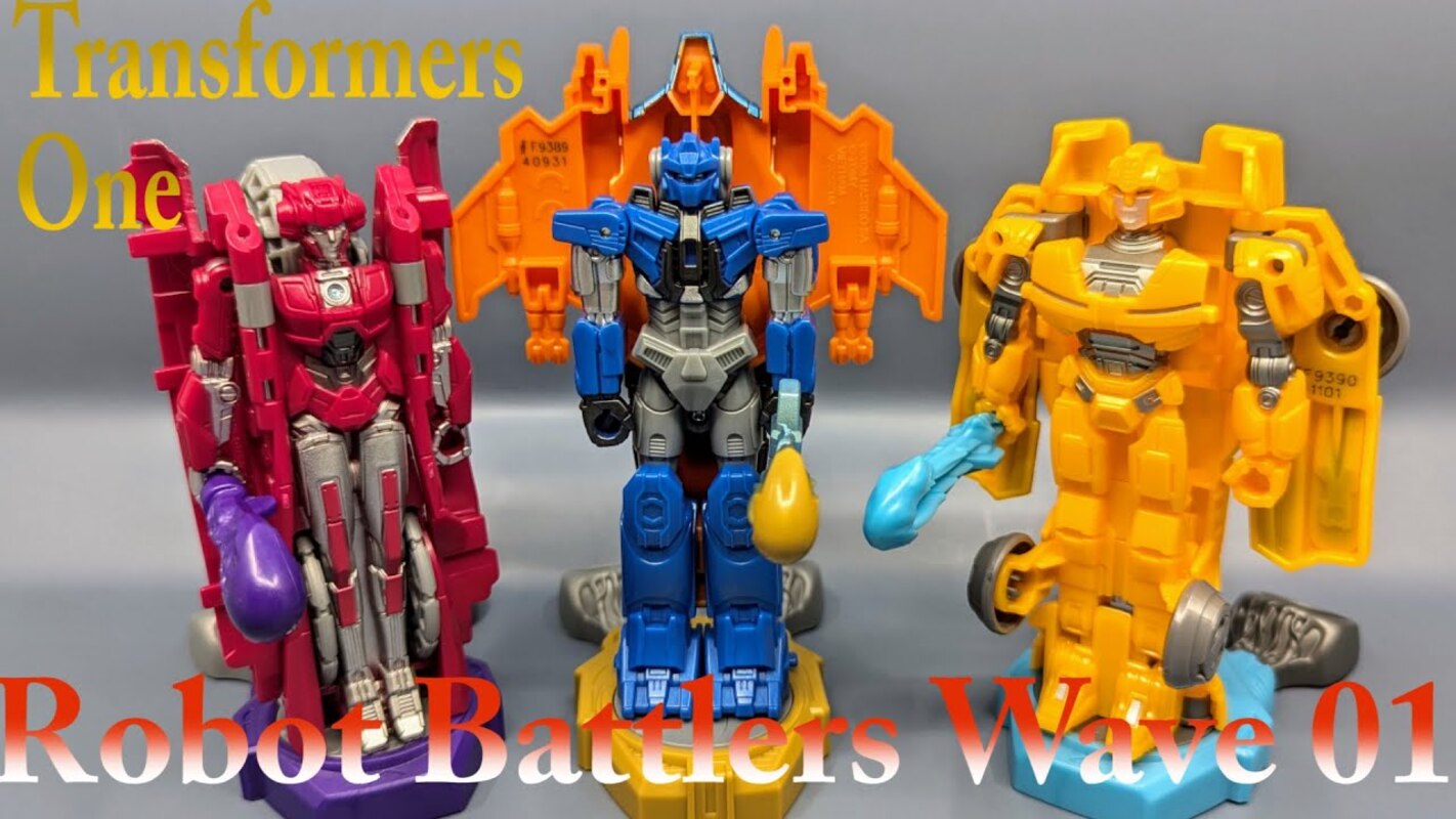 Chuck's Reviews Transformers One Robot Battlers Sentinel Prime, Bumblebee, And Elita-1