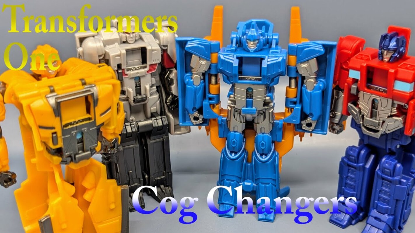 Chuck's Reviews Transformers One Cog Changers Bumblebee, Optimus Prime, Sentinel Prime, And Megatron